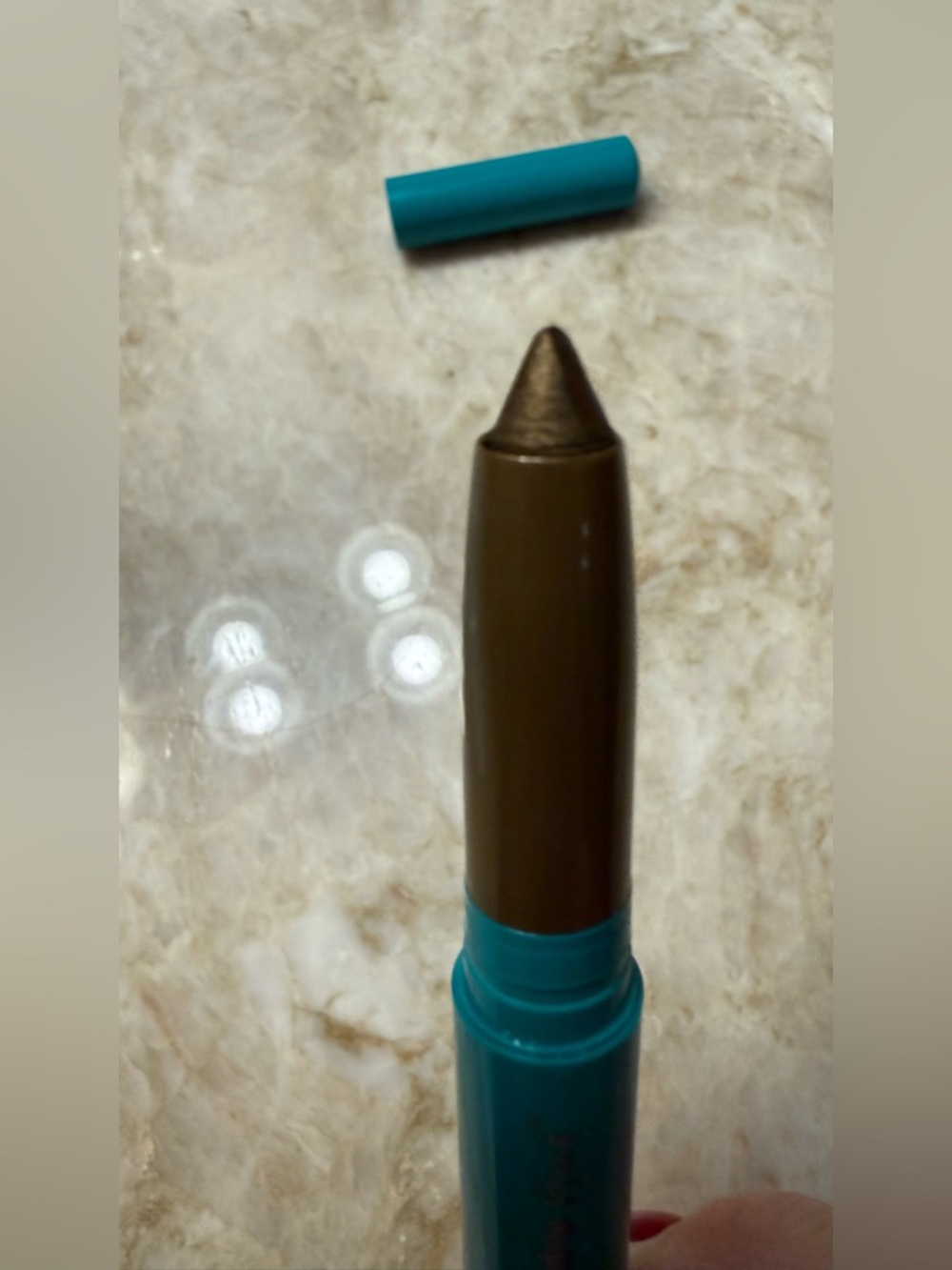 Thrive Infinity Waterproof Eyeshadow Stick in Smoky Green Shimmer